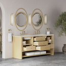 James Martin Marigot 72" Double Bathroom Vanity, Sunwashed Oak