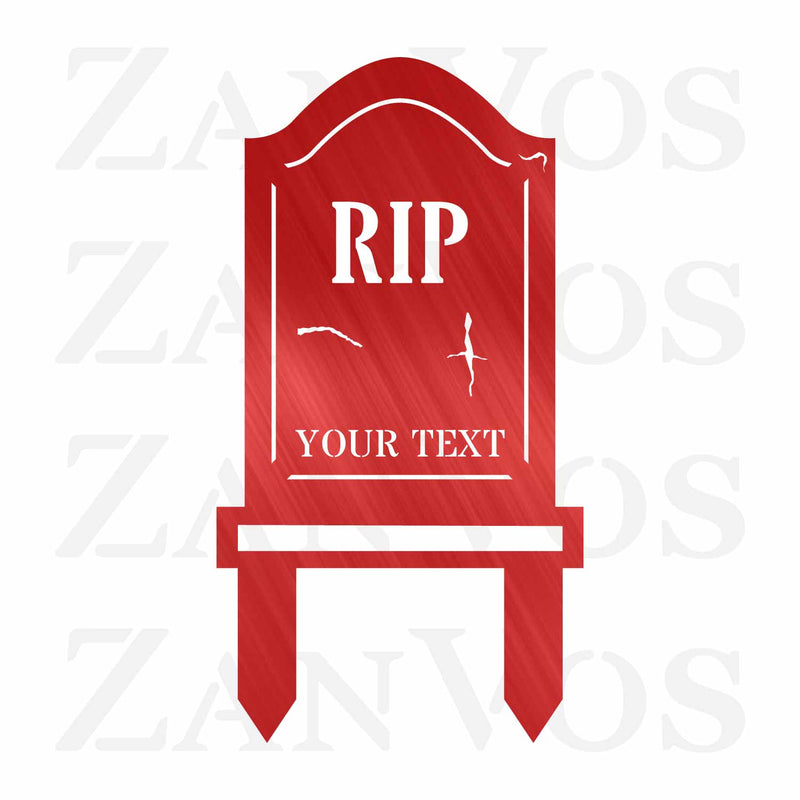 Tombstone Monogram Yard Stake