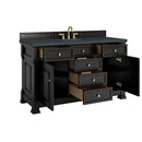 James Martin Brookfield 60" Single Bathroom Vanity, Black Onyx