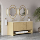 James Martin Marigot 72" Double Bathroom Vanity, Sunwashed Oak
