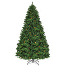 7.5 ft Artificial Christmas Tree with LED Lights and Pine Cones by DirectDeals