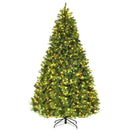 7.5 ft Artificial Christmas Tree with LED Lights and Pine Cones by LJGDeals