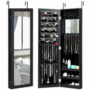 Full Length Mirror Jewelry Cabinet with Ring Slots and Necklace Hooks by LJGDeals