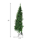 Pre-Lit Artificial Half National Christmas Tree with 8 Flash Modes by LJGDeals