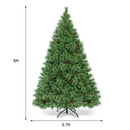6 Feet Pre-Lit PVC Artificial Carolina Pine Tree with LED Lights by LJGDeals