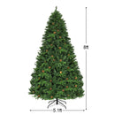 7.5 ft Artificial Christmas Tree with LED Lights and Pine Cones by LJGDeals