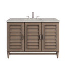 James Martin Portland 48" Single Bathroom Vanity, Whitewashed Walnut