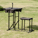 Foldable Shooting Bench with Adjustable Height Table by LJGDeals