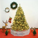 6 Feet Pre-Lit PVC Artificial Carolina Pine Tree with LED Lights by LJGDeals