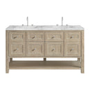 James Martin Breckenridge 60" Double Bathroom Vanity, Whitewashed Oak