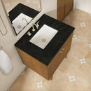 James Martin Laurent 30" Dual Mount Single Bathroom Vanity, Honey Oak