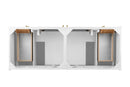 James Martin Chicago 60" Double Bathroom Vanity, Glossy White