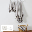 Decorative Cotton Stripe Bath Towel Set - Noelle Collection by Great Bay Home