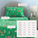 Turkish Cotton Christmas Flannel Sheet - Whittaker Collection by Great Bay Home