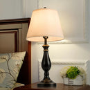 3 Pieces Brushed Nickel Lamp Set-Black by LJGDeals