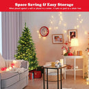 Pre-Lit Artificial Half National Christmas Tree with 8 Flash Modes by LJGDeals