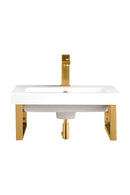 James Martin Boston 15.25" Floating Wall Bracket, Radiant Gold