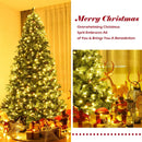 7.5 ft Artificial Christmas Tree with LED Lights and Pine Cones by LJGDeals