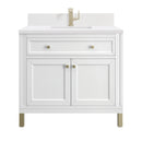 James Martin Chicago 36" Single Bathroom Vanity, Glossy White