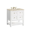 James Martin Breckenridge 30" Single Bathroom Vanity, Bright White