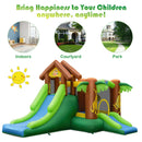 Kids Inflatable Jungle Bounce House Castle with 735W Blower by LJGDeals