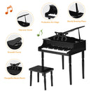 30-Key Wood Toy Kids Grand Piano with Bench