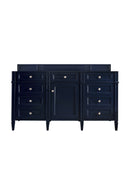 James Martin Brittany 60" Single Bathroom Vanity, Victory Blue