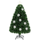 LED Optic Artificial Christmas Tree with Snowflakes by DirectDeals
