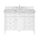 James Martin Brittany 48" Single Bathroom Vanity, Bright White