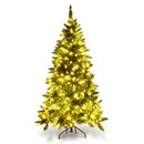 Pre-Lit Artificial Half National Christmas Tree with 8 Flash Modes by DirectDeals