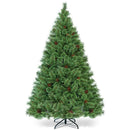 6 Feet Pre-Lit PVC Artificial Carolina Pine Tree with LED Lights by LJGDeals
