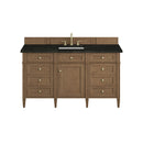James Martin Brittany 60" Single Bathroom Vanity, Pecan