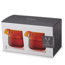 Aurora Amber Cocktail Tumblers, Set of 2 by Viski