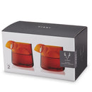 Aurora Amber Cocktail Tumblers, Set of 2