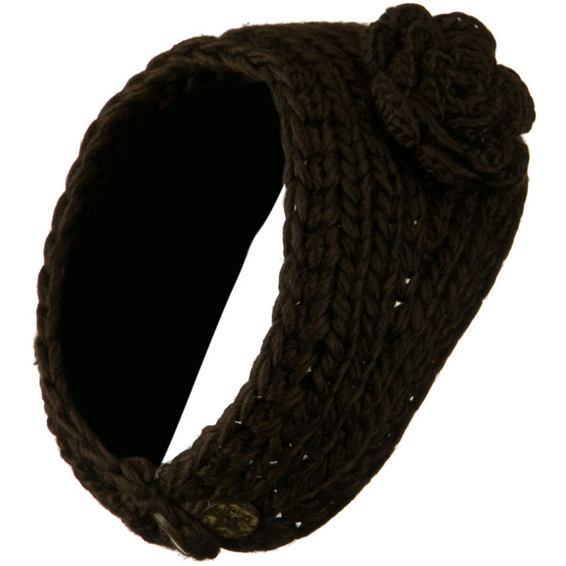 Large Rose Accent Woman's Head Band