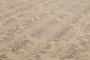 6' x 9' Hand Knotted Damask Design 100% Wool Area rug Beige