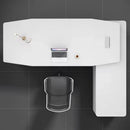 Turing · White L-Shaped Executive Desk