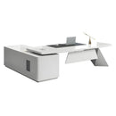 Turing · White L-Shaped Executive Desk