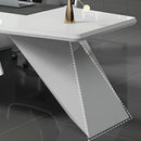 Turing · White L-Shaped Executive Desk