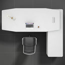 Turing · White L-Shaped Executive Desk