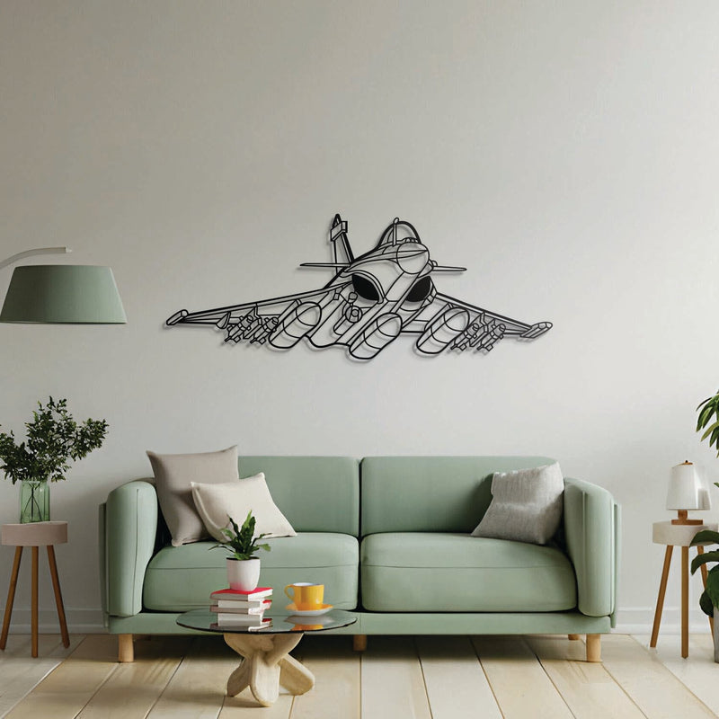 Rafale Angle Metal Aircraft Wall Art - NCP0441