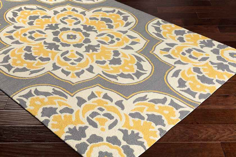 Lashburn Global Bright Yellow Area Rug