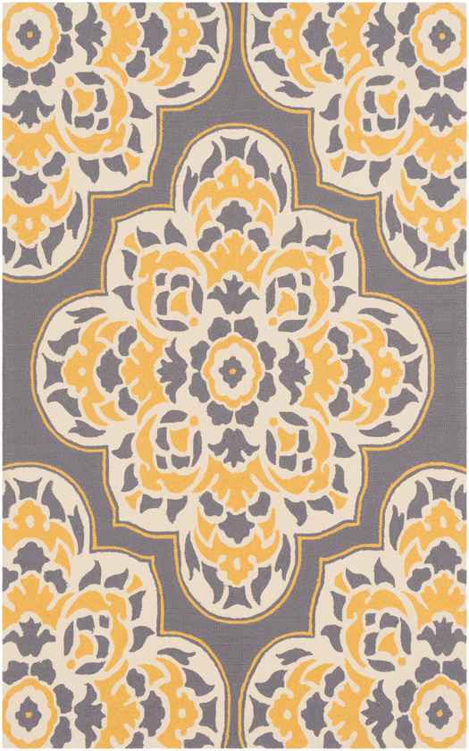 Lashburn Global Bright Yellow Area Rug