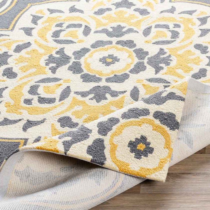 Lashburn Global Bright Yellow Area Rug