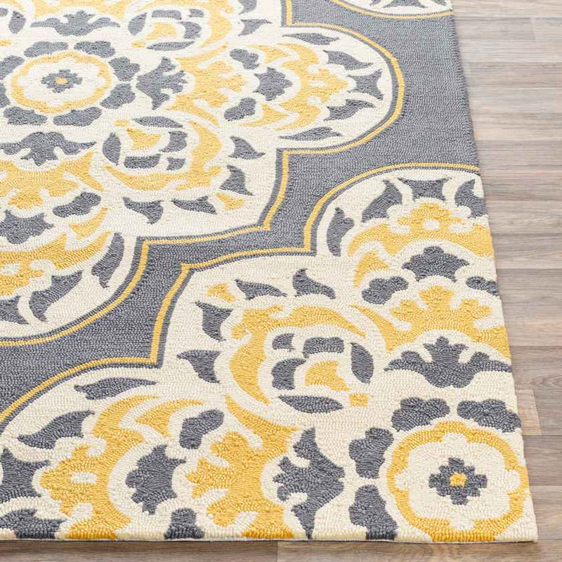 Lashburn Global Bright Yellow Area Rug