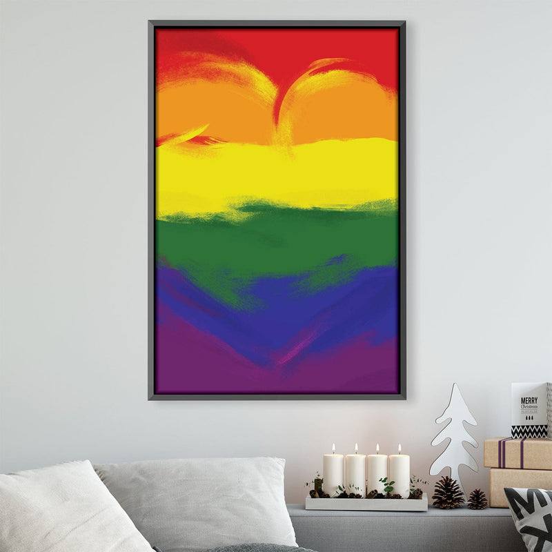 Rainbow Composition Canvas