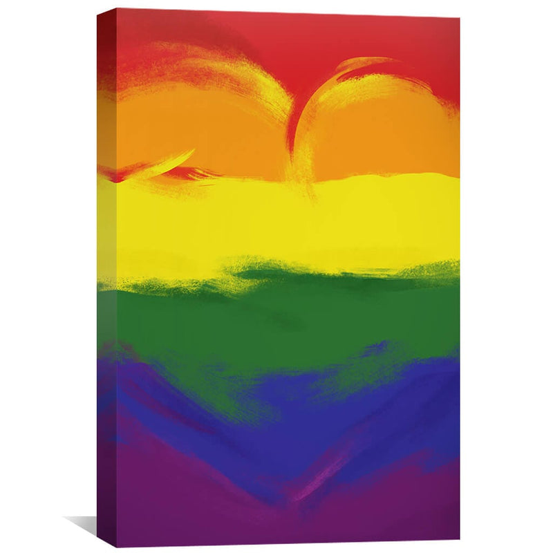 Rainbow Composition Canvas