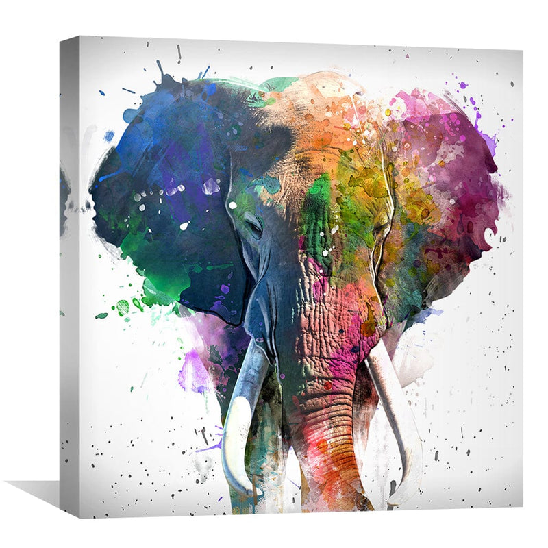 Rainbow Elephant Canvas