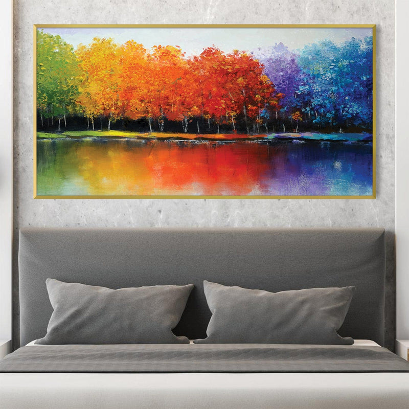 Rainbow Forest Canvas