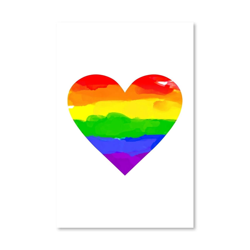 Rainbow Heart Canvas